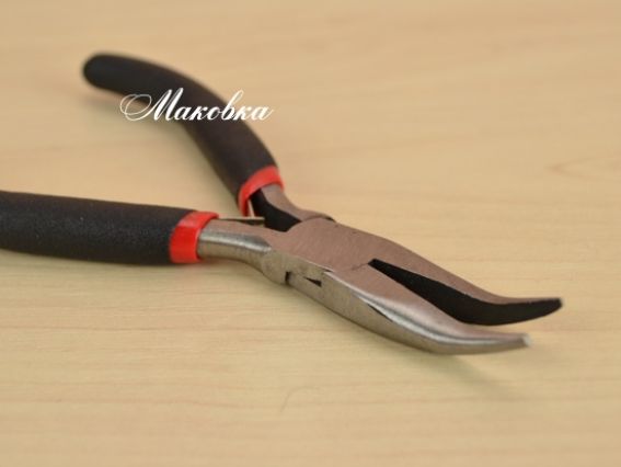 Плоскогубці Вигнуті з чорною ручкою,  Плоскогубці Вигнуті з чорною ручкою, 