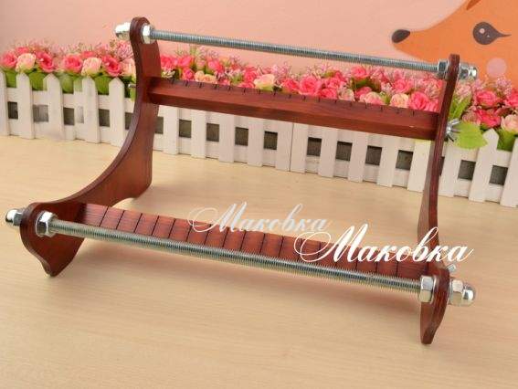 Станок для бісера Маковка, средний, 270х210 мм, темный коричневый, В21/27 Станок для бісера Маковка, средний, 270х210 мм, темный коричневый, В21/27