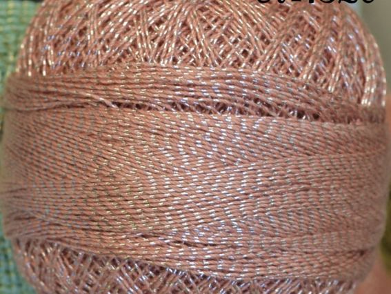 Ирис Altin Basak Люрекс 1329 персик с серебром