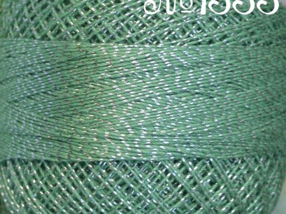 Ирис Altin Basak Люрекс 1333 зеленый с серебром