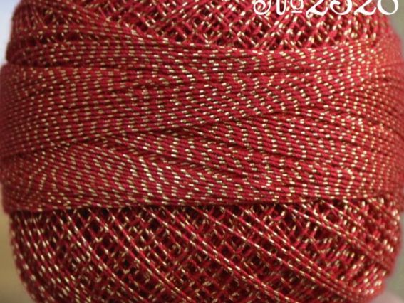 Ирис Altin Basak Люрекс 2328 красный с золотом