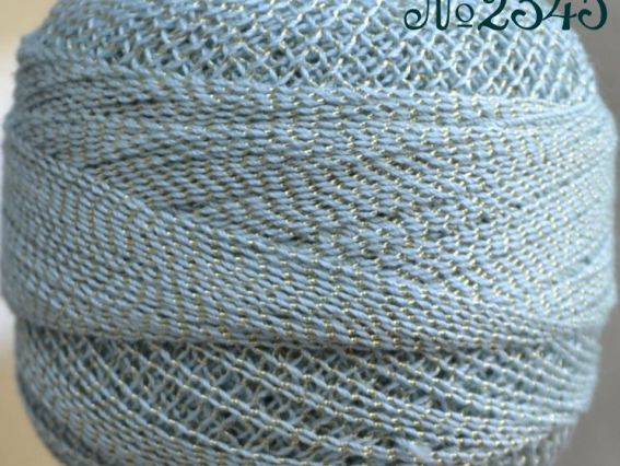 Ирис Altin Basak Люрекс 2345 голубой с золотом