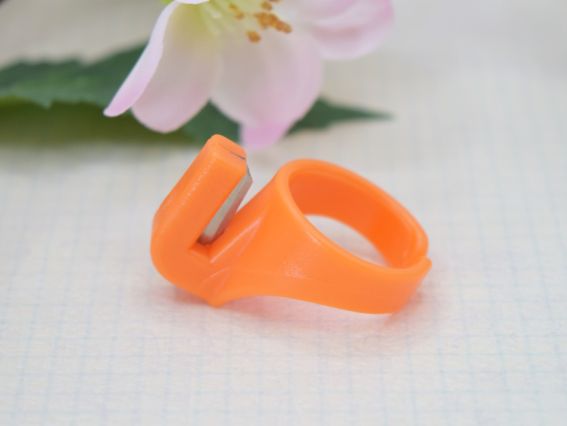 Обрезчик для ниток - кольцо, FA05 оранжевый