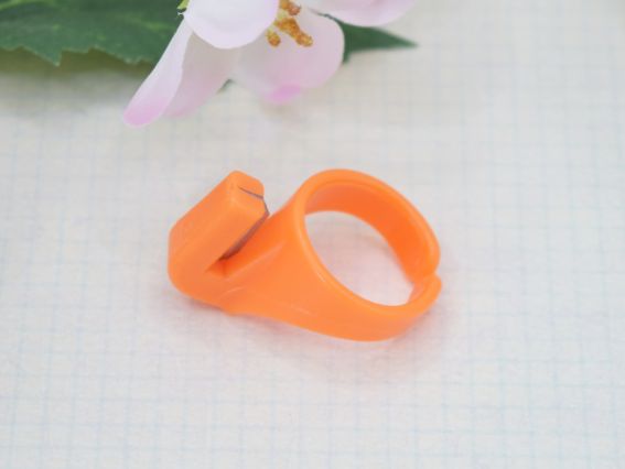 Різачок, кільце - обрізувач для ниток, FA05 помаранчевий