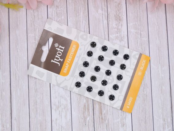 JYOTI 34450 Кнопки металеві пришивні 6 мм, 20 шт, Індія