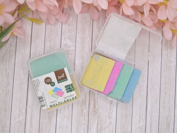 Різнокольорові кравецькі крейди, 4 шт в пластиковій коробочці, 36770 JYOTI