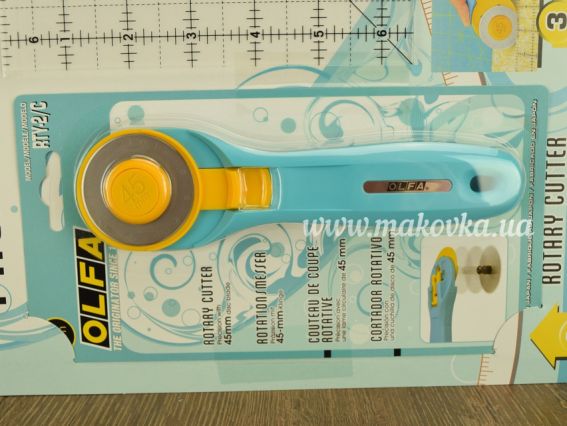  RTY-2C/STQR-RC Набор для петчворка голубой нож 45мм, мат линейка см, OLFA