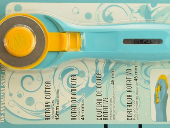 Раскройный дисковый нож 45 мм голубой RTY-2/C, OLFA Раскройный дисковый нож 45 мм голубой RTY-2/C, OLFA