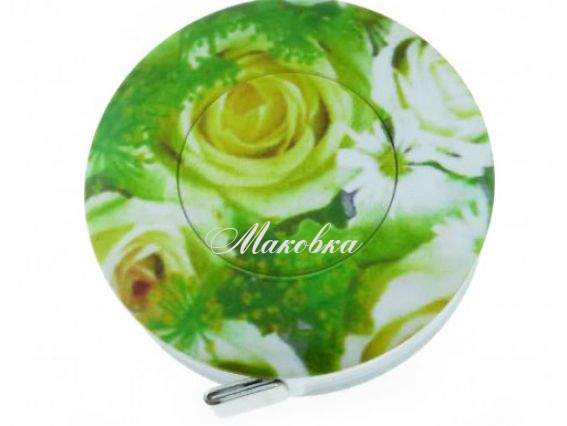 Сантиметр рулетка Rolfix decor ЦВЕТЫ, 150 см, 10мм, Blume, Hoechstmass Желтые розы