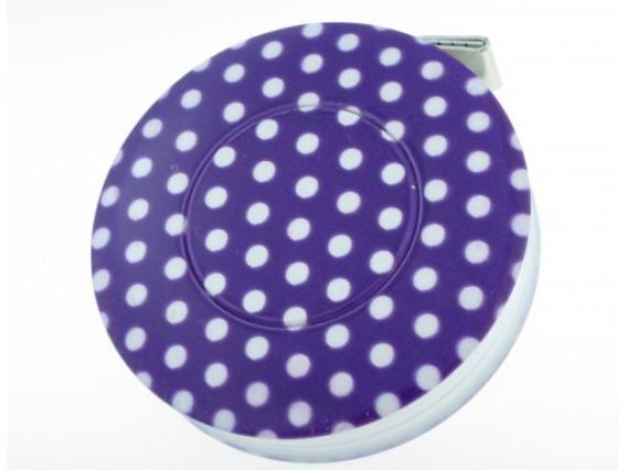 Сантиметр рулетка Rolfix decor ГОРОШЕК, 150 см, 10мм, DOTS, Hoechstmass Фиолетовый