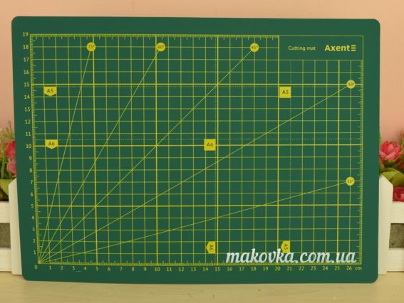Мат для різання (петчворк) що самовідновлюється 30х22см, 3 мм, Axent 7903-А (4) Мат для різання (петчворк) що самовідновлюється 30х22см, 3 мм, Axent 7903-А (4)