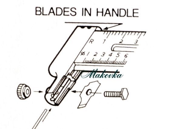 Набір змінних лез до кругового ножа СВ-23, 12 шт, DAFA