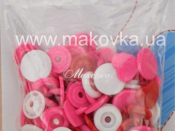 Набор кнопок Color Snaps Prym 393 031 серия LOVE сердце красные, розовые, белые Набор кнопок Color Snaps Prym 393 031 серия LOVE сердце красные, розовые, белые