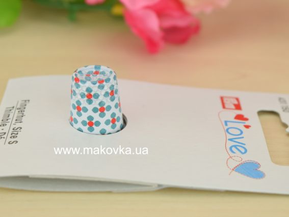 Наперсток металлический с рисунком PL Prym 431 150 серия LOVE  размер S Наперсток металлический с рисунком PL Prym 431 150 серия LOVE  размер S