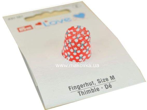 Наперсток металлический с рисунком PL Prym 431 151 серия LOVE  размер М Наперсток металлический с рисунком PL Prym 431 151 серия LOVE  размер М