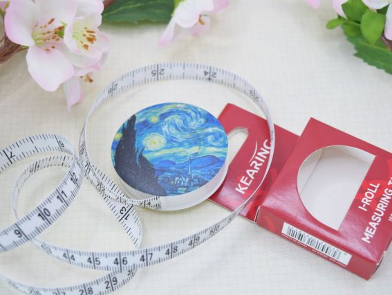 Рулетка KEARING IR150-M4 , стрічка Сантиметрова довжиною 150 см з принтом Ніч Ван Гога 