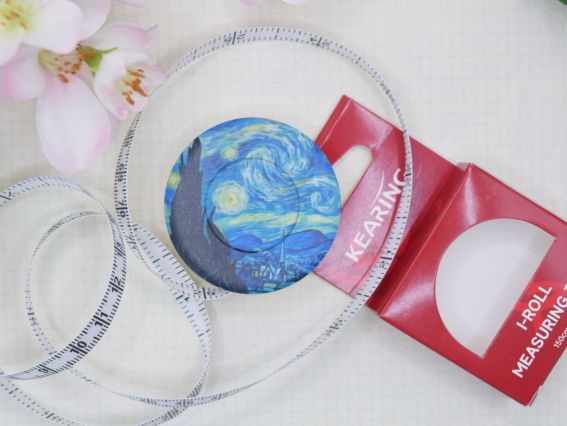 Рулетка KEARING IR150-M4 , стрічка Сантиметрова довжиною 150 см з принтом Ніч Ван Гога 