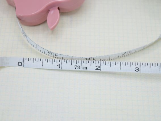 Рулетка-брелок, стрічка Сантиметрова довжиною 200см у вигляді Яблучка з песиком