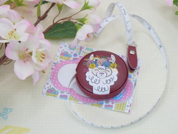 Рулетка, стрічка Сантиметрова довжиною 150 см в чохлу з принтом Лама