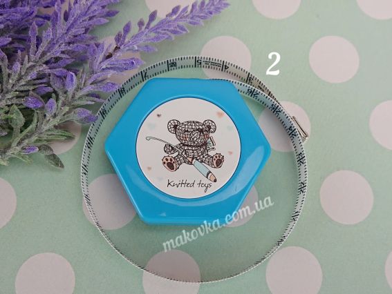 Сантиметр рулетка Моє хобі, багатокутна з магнітом, 86103MAG-1, 10мм, 150 см, 1 шт 2 в-язаний ведмедик