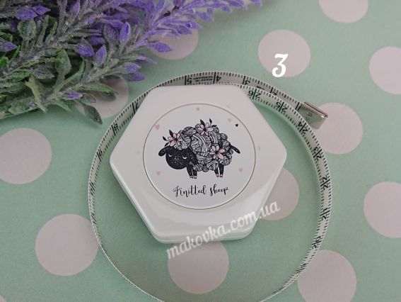 Сантиметр рулетка Моє хобі, багатокутна з магнітом, 86103MAG-1, 10мм, 150 см, 1 шт 3 овечка з моточків