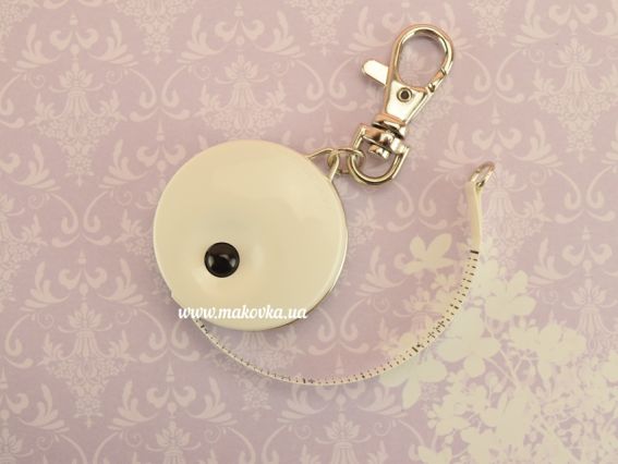 Сантиметрова стрічка в рулетці з декором GARN швейний декор, 8мм 150 см, 1 шт, Німеччина 84203-GARN