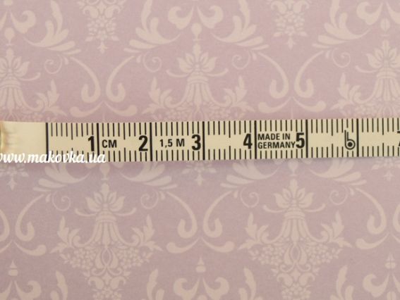 Сантиметрова стрічка в рулетці з декором GARN швейний декор, 8мм 150 см, 1 шт, Німеччина 84203-GARN