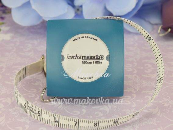 Сантиметр рулетка Pillow Hoechstmass, 8мм, 150 см, 1 шт Морская волна