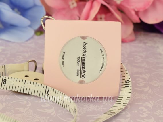 Сантиметр рулетка Pillow Hoechstmass, 8мм, 150 см, 1 шт Нежно-розовый