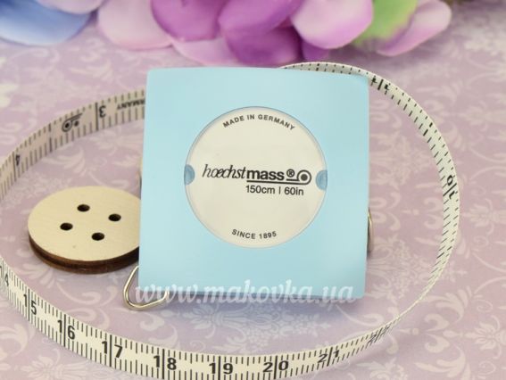Сантиметр рулетка Pillow Hoechstmass, 8мм, 150 см, 1 шт Нежно-голубой