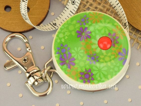 Сантиметр рулетка GARN цветочный декор, 8мм 150 см, 1 шт, 84203d-pril с карабином №3