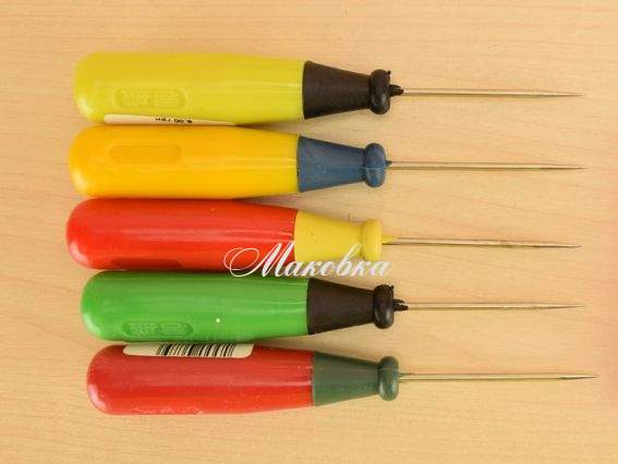 Шило с пластиковой ручкой большой, ШВП, 1 шт