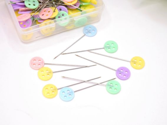 Кравецькі Шпильки з гудзиком, сталь, довжина 45мм, у коробочці