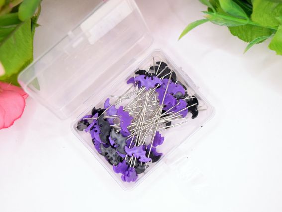 Кравецкие длинные булавки с пуговкой, сталь, длина 50 мм, в коробочке