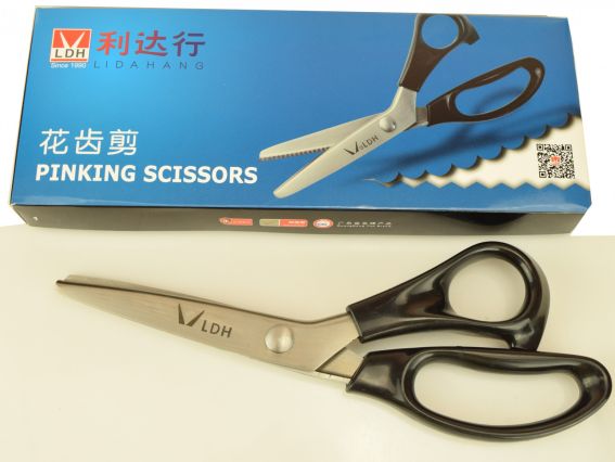 Ножиці кравецькі Зіг-Заг 230мм (9 inch) для тканини, зубец 5х1,8мм, HC- 420J2, LDH