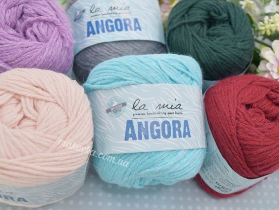 Пряжа Angora la mia шерстяная Ангора ла міа