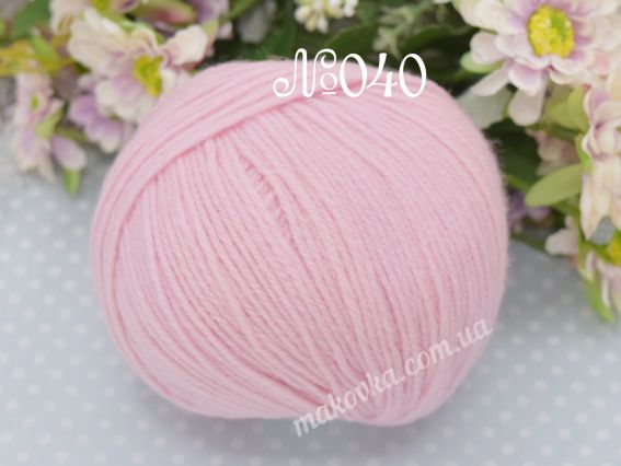 Merino la mia пряжа 040 світлий рожевий