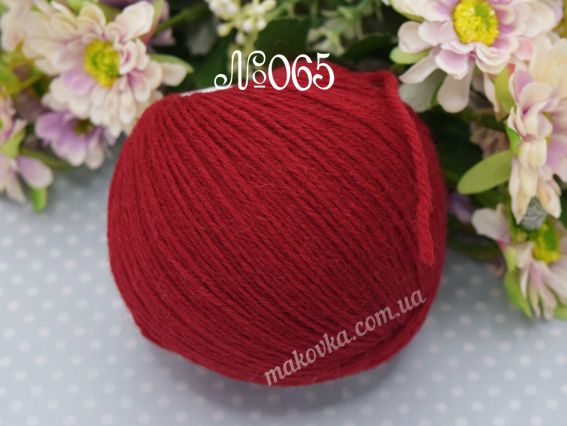 Merino la mia пряжа 065 бордовий