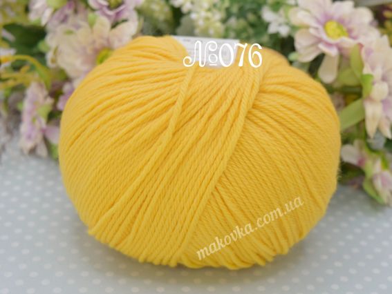 Merino la mia пряжа 076 жовтий