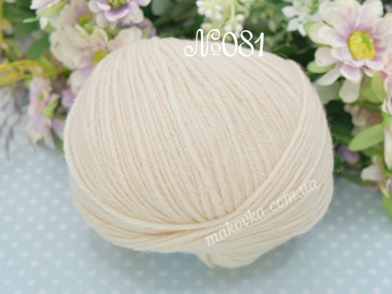 Merino la mia пряжа 081 молочно-бежевий
