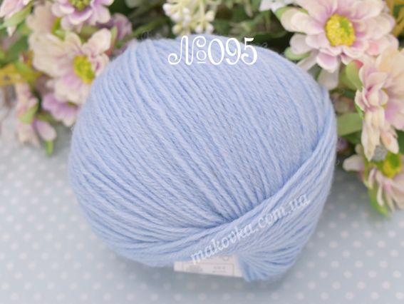 Merino la mia пряжа 095 блакитний