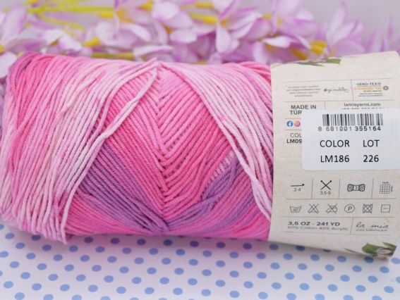 186 рожеві-бузковий
