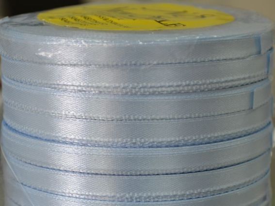 Лента атласная 6 мм - голубой 54, 1 бобина Лента атласная 6 мм - голубой 54, 1 бобина