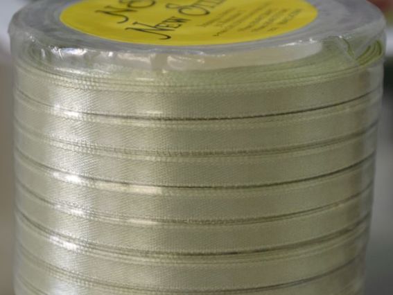 Лента атласная 6 мм - зеленый 58, 1 бобина Лента атласная 6 мм - зеленый 58, 1 бобина