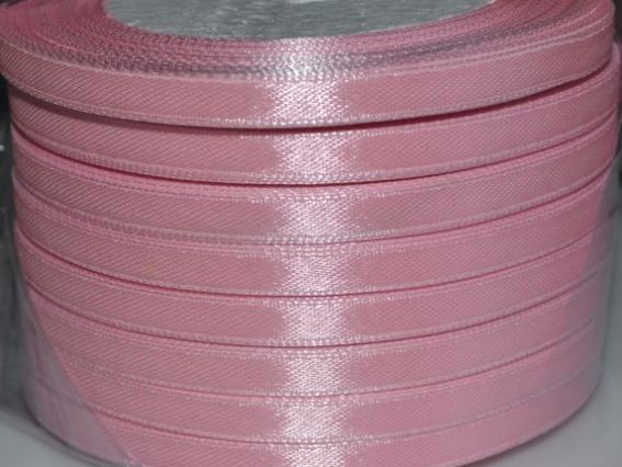Лента атласная 6 мм - розовый 70, 1 бобина Лента атласная 6 мм - розовый 70, 1 бобина