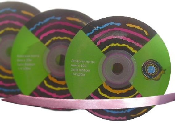 Атласна стрічка 6 мм 1-темно-синий