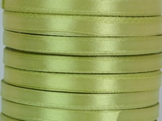 Лента атласная 6 мм - зелёный светлый №75, 1 бобина Лента атласная 6 мм - зелёный светлый №75, 1 бобина