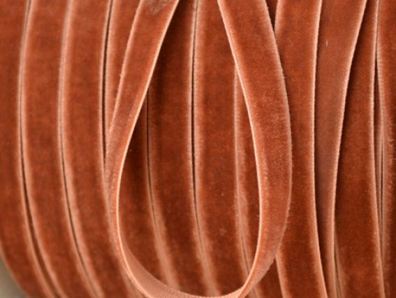 Бархатная лента 10 мм, светло-коричневая, 1 м Бархатная лента 10 мм, светло-коричневая, 1 м