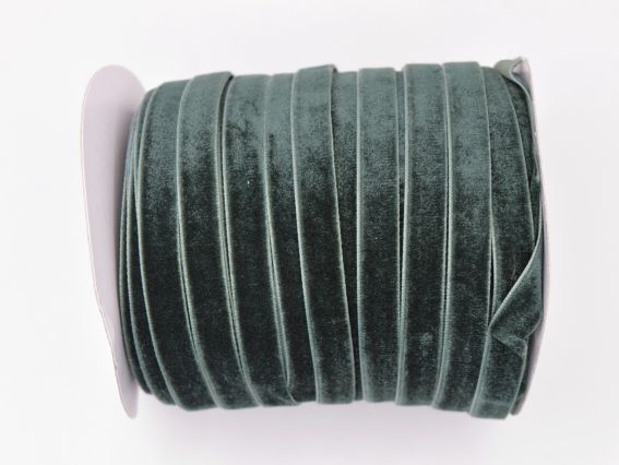 Оксамитова стрічка 10 мм, Болотна, 1 м