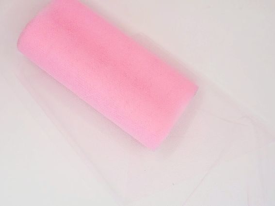Фатин Светло-розовый, ширина 15см, 1 метр